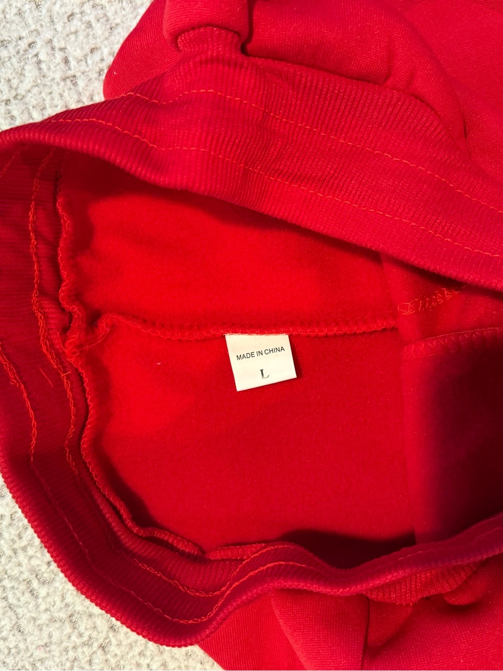 ❤️ Red Heartbeat Graphic Hoodie & Jogger Set | Size L‎ NWOT - Picture 5 of 6